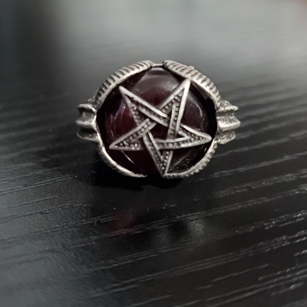 Killstar Zeke Pentagram Ring